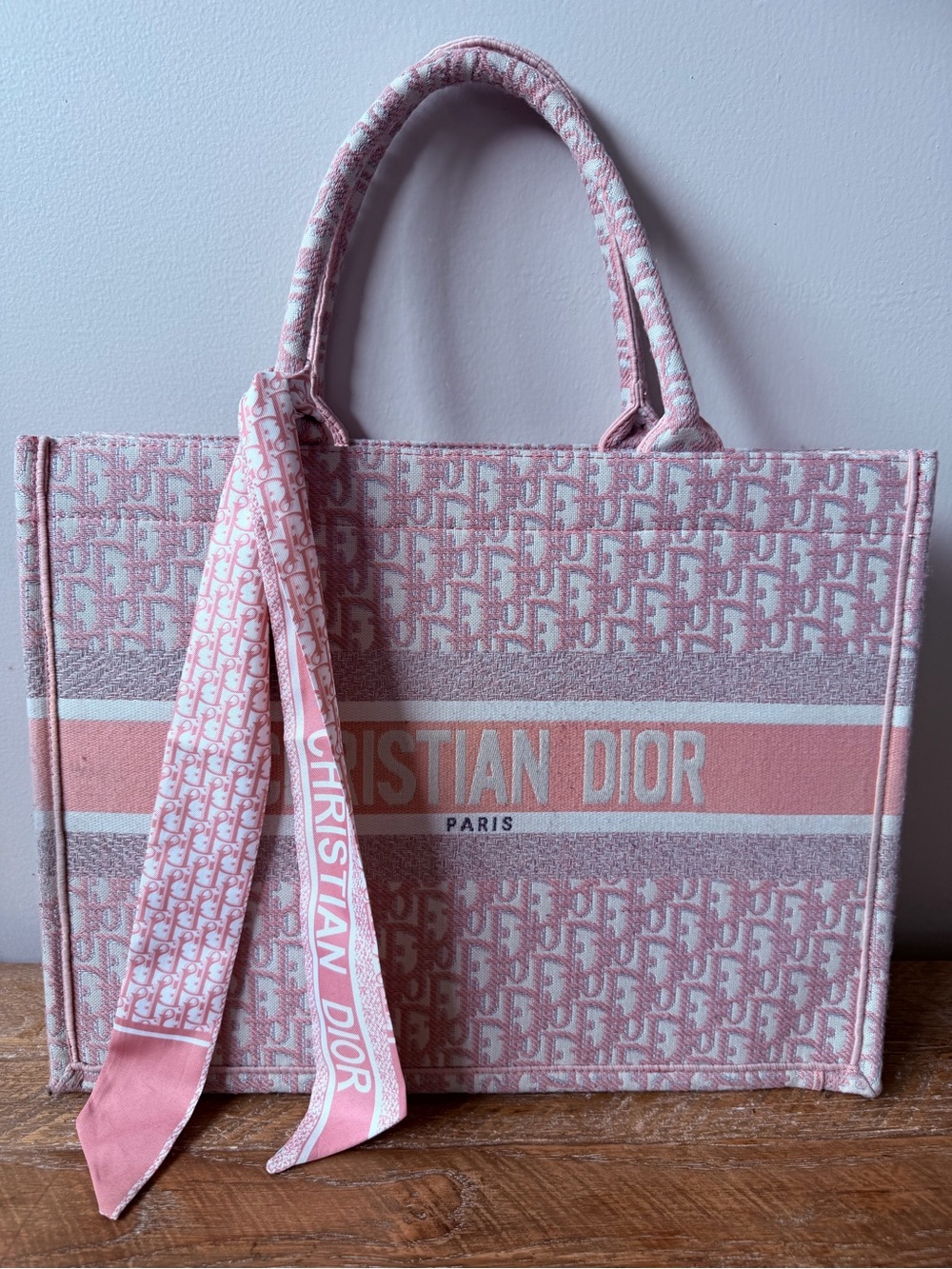 Pink Logo Fashion Bag Book Tote